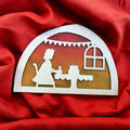 Wooden Birthday Girl Silhouette - Waldorf Window