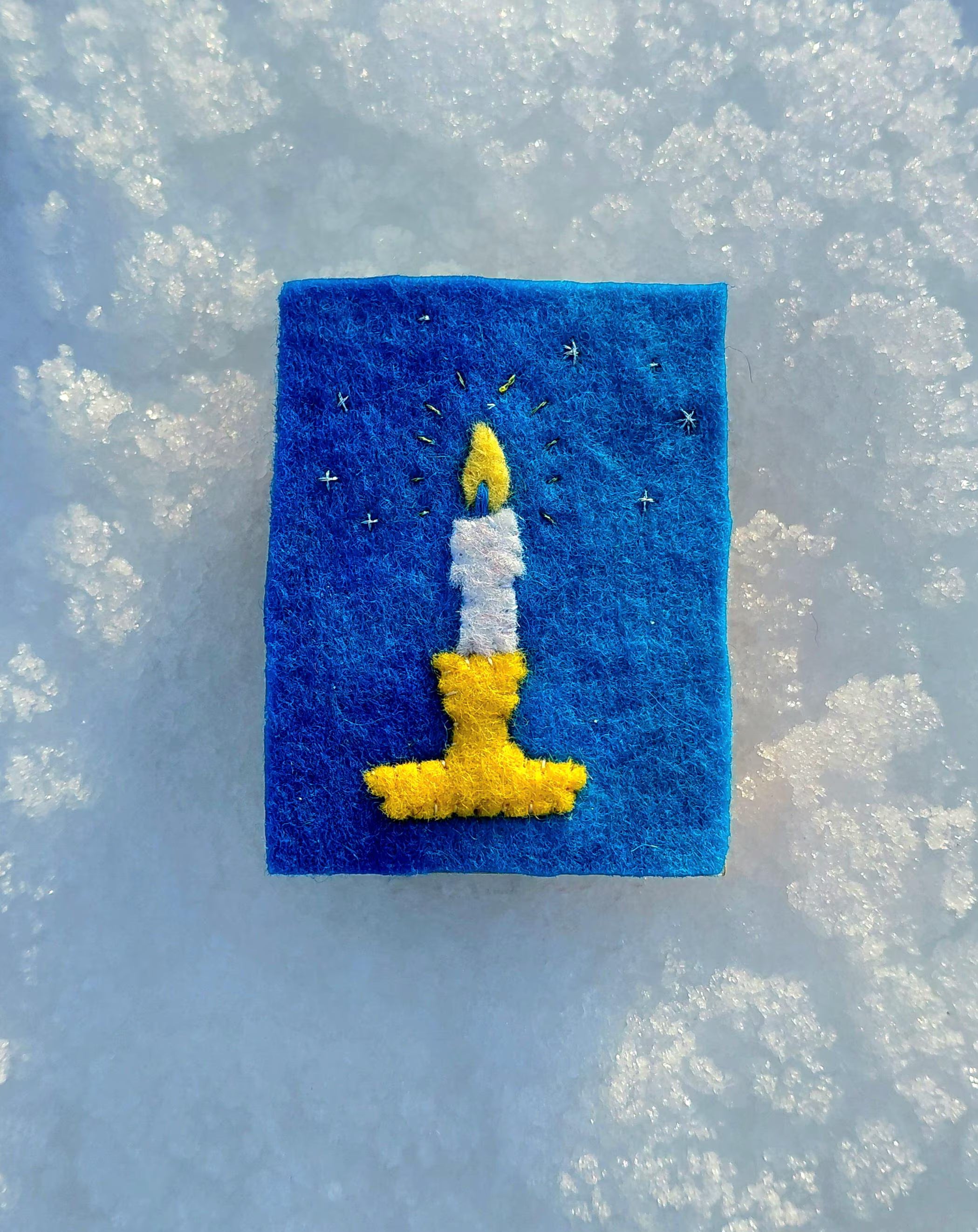 Winter Woolfelt Matchboxes