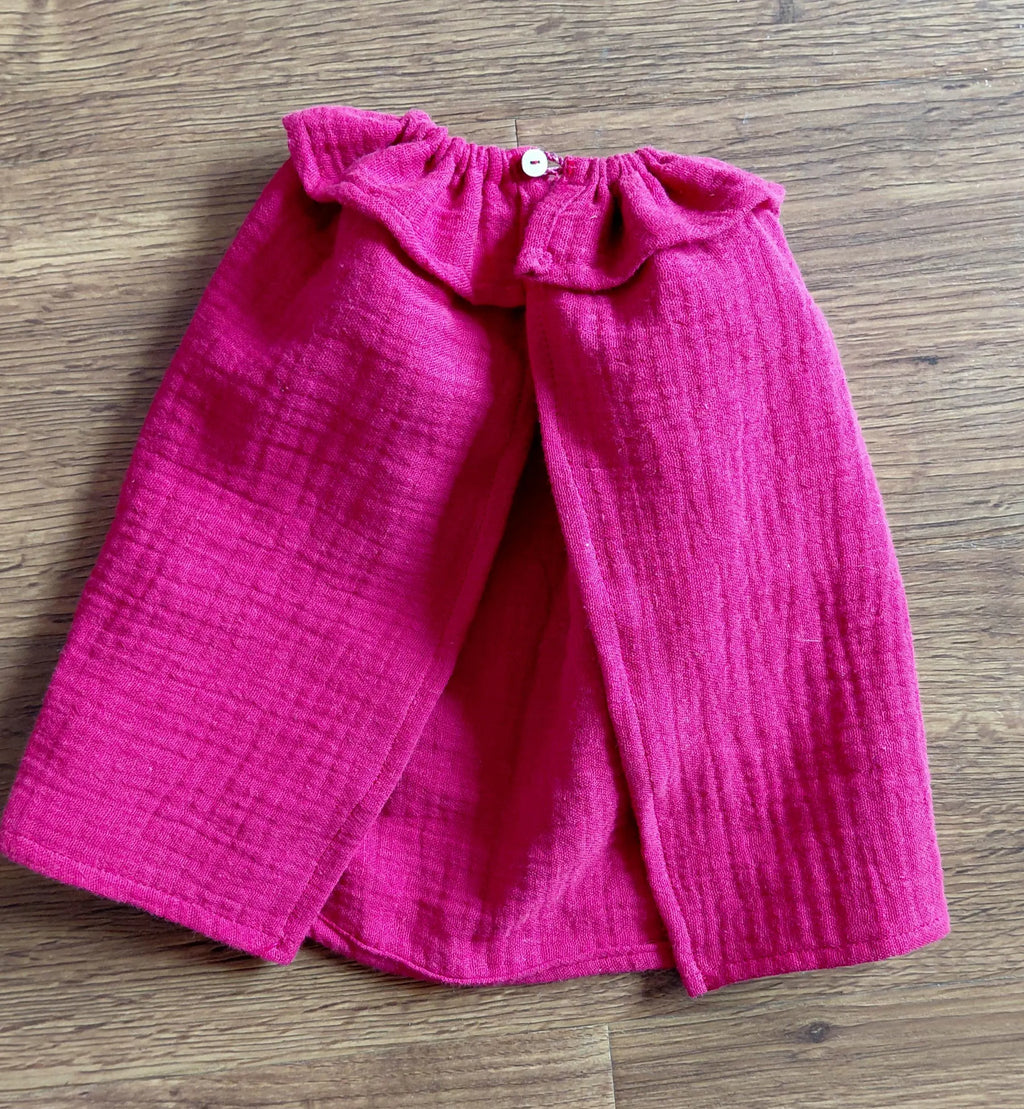 Waldorf Celebration Cape - Natural Kids Costume - Waldorf Birthday - Doll & Me