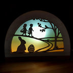 Wooden Easter Silhouette - Waldorf Window