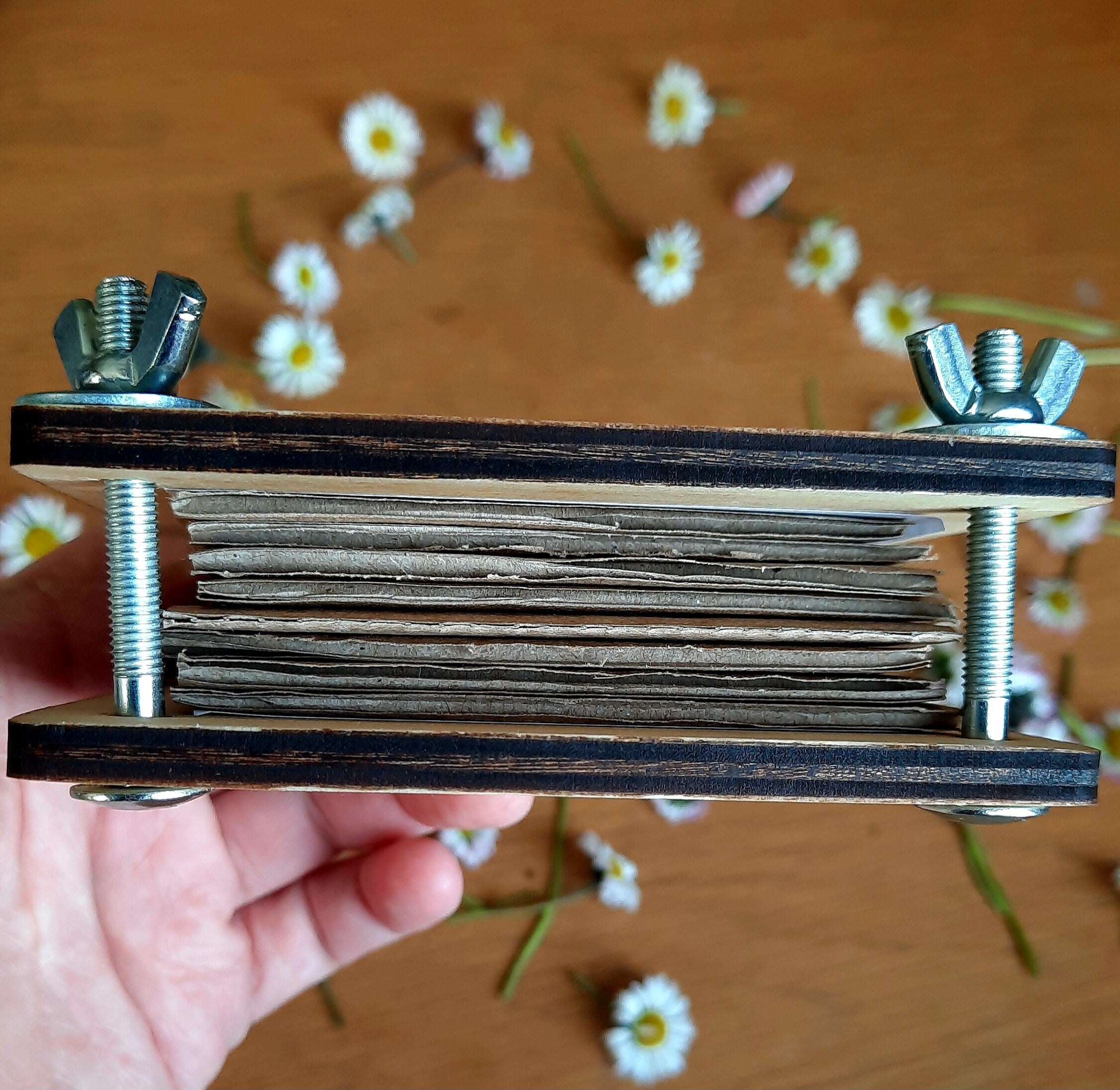 Pocket Flower Press - personalised (optional)