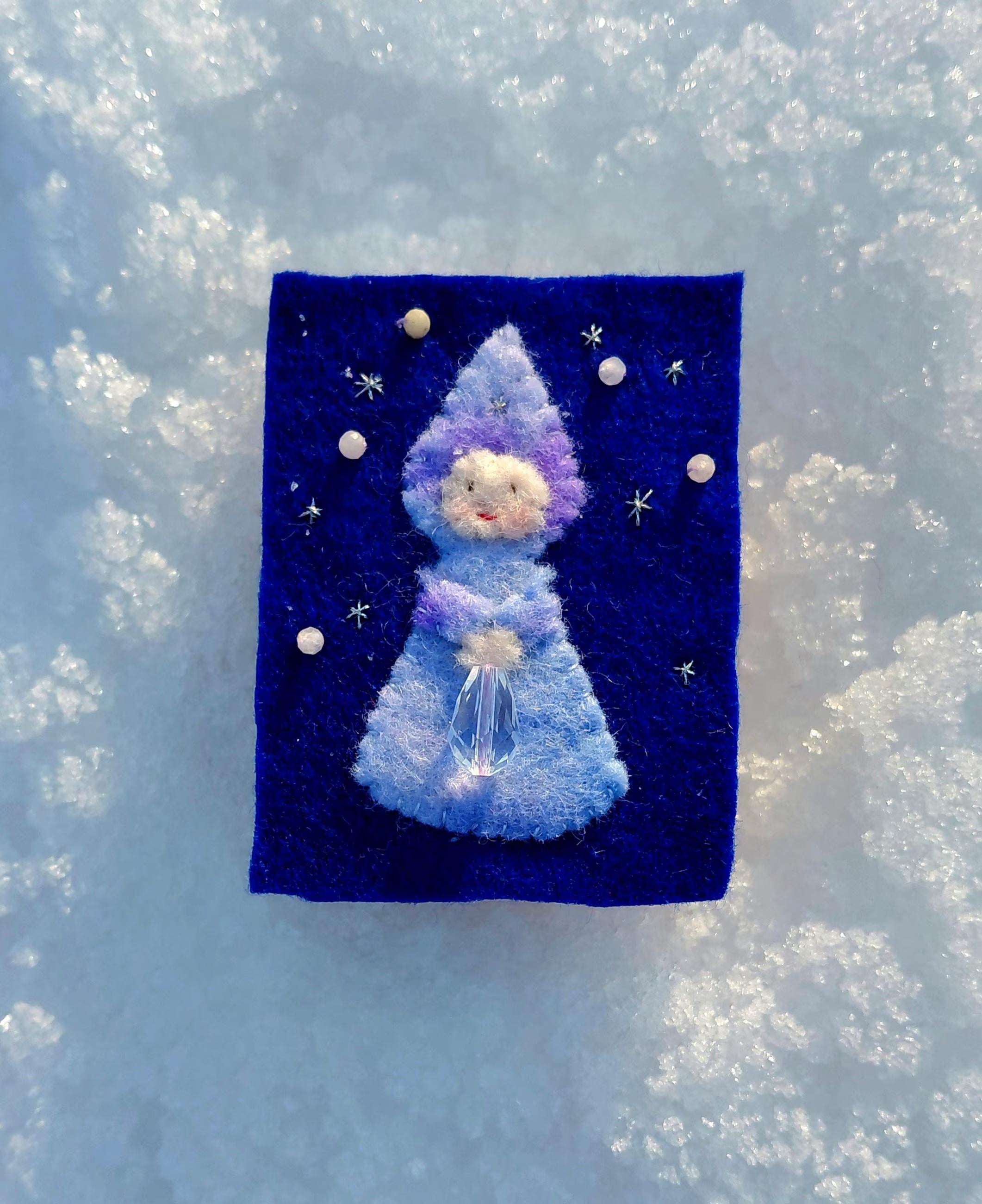 Winter Woolfelt Matchboxes