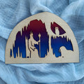 Wooden King Winter Silhouette - Waldorf Window