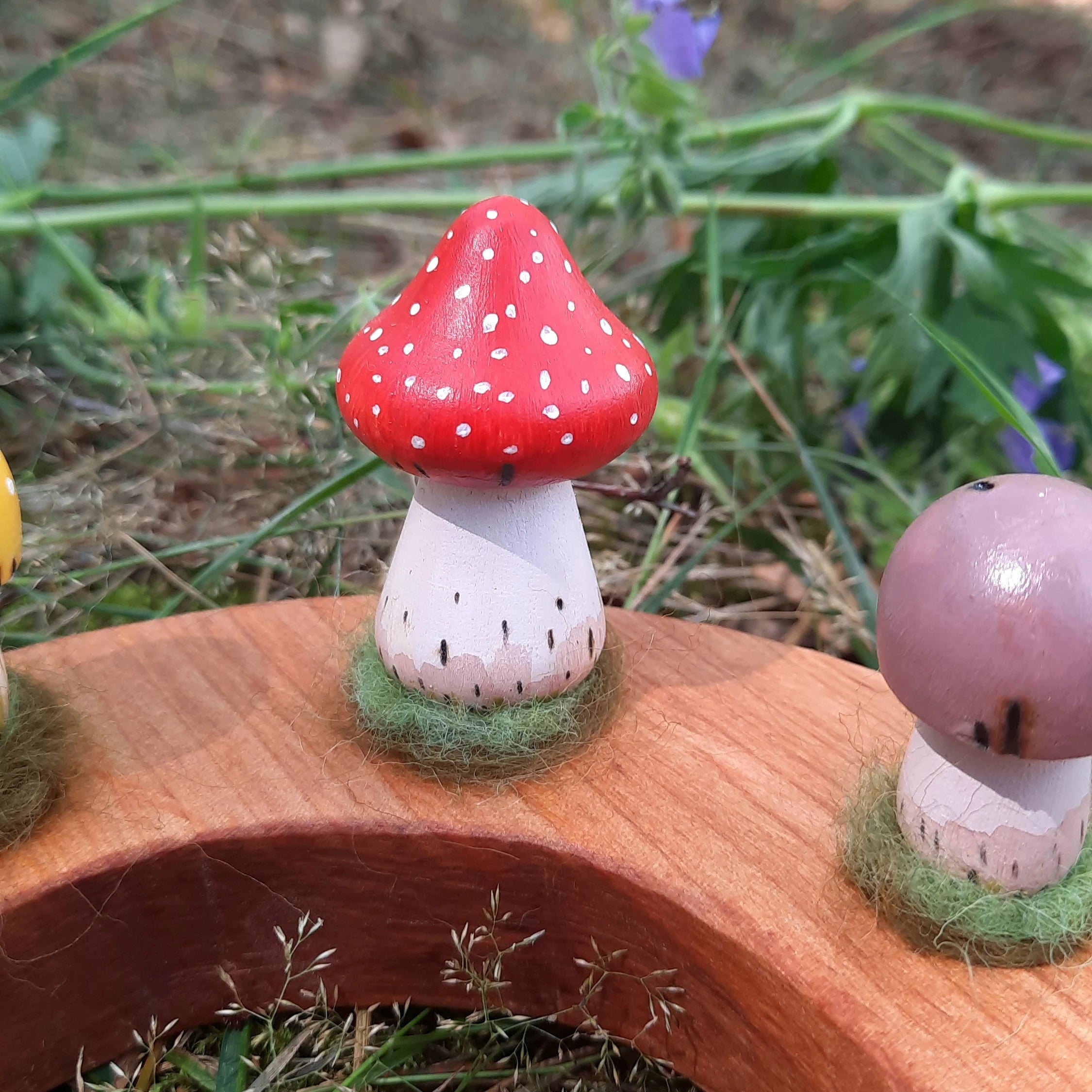 Fly Agaric Fungi large Celebration Ring Ornament