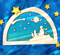 Wooden Little Prince Silhouette - Waldorf Window