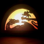 Wooden Michaelmas Silhouette - Waldorf Window