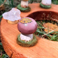 Brown with Leaf Fungi Celebration Ring Ornament