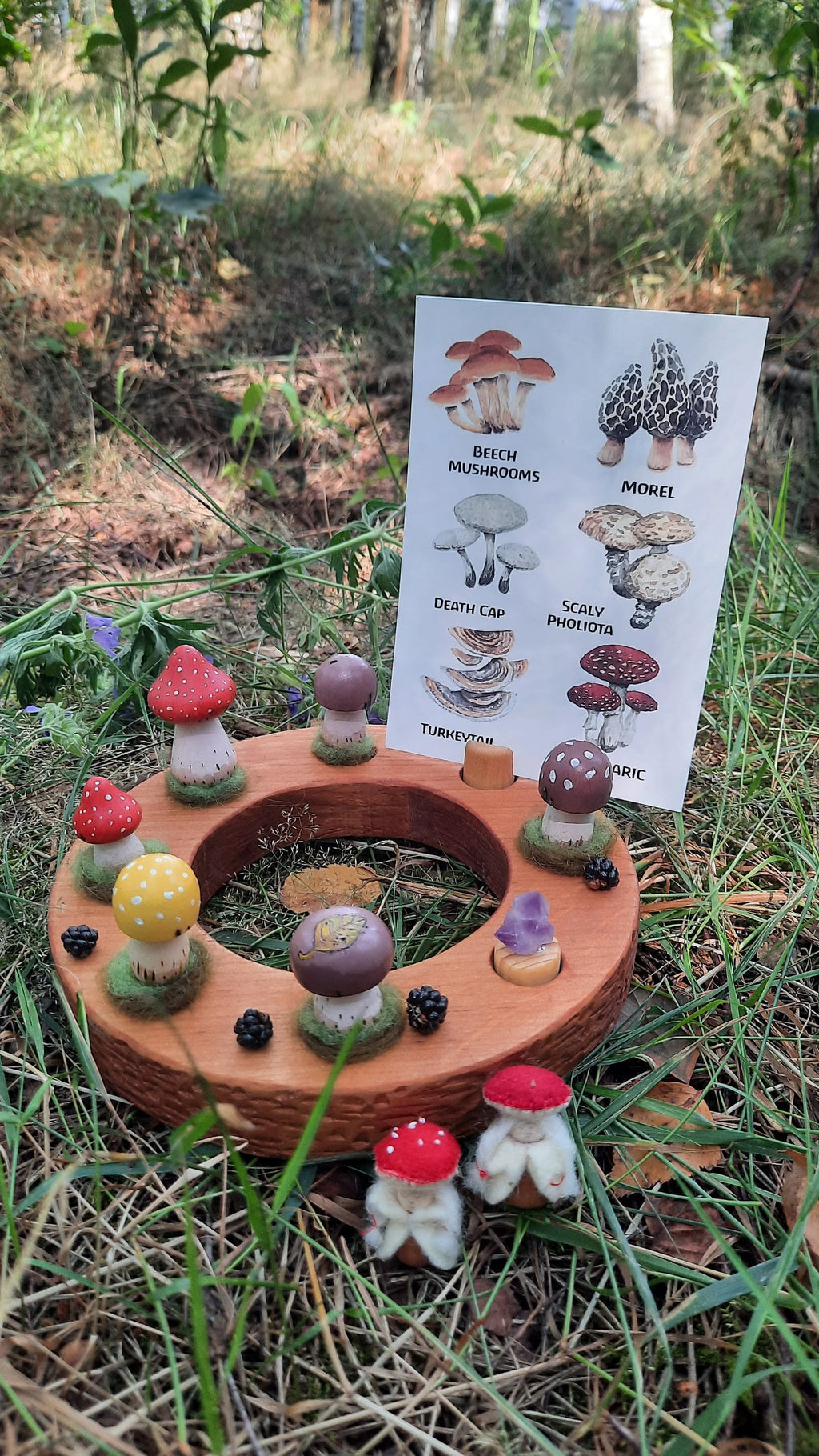 Brown with spots mushroom Celebration Ring Ornament