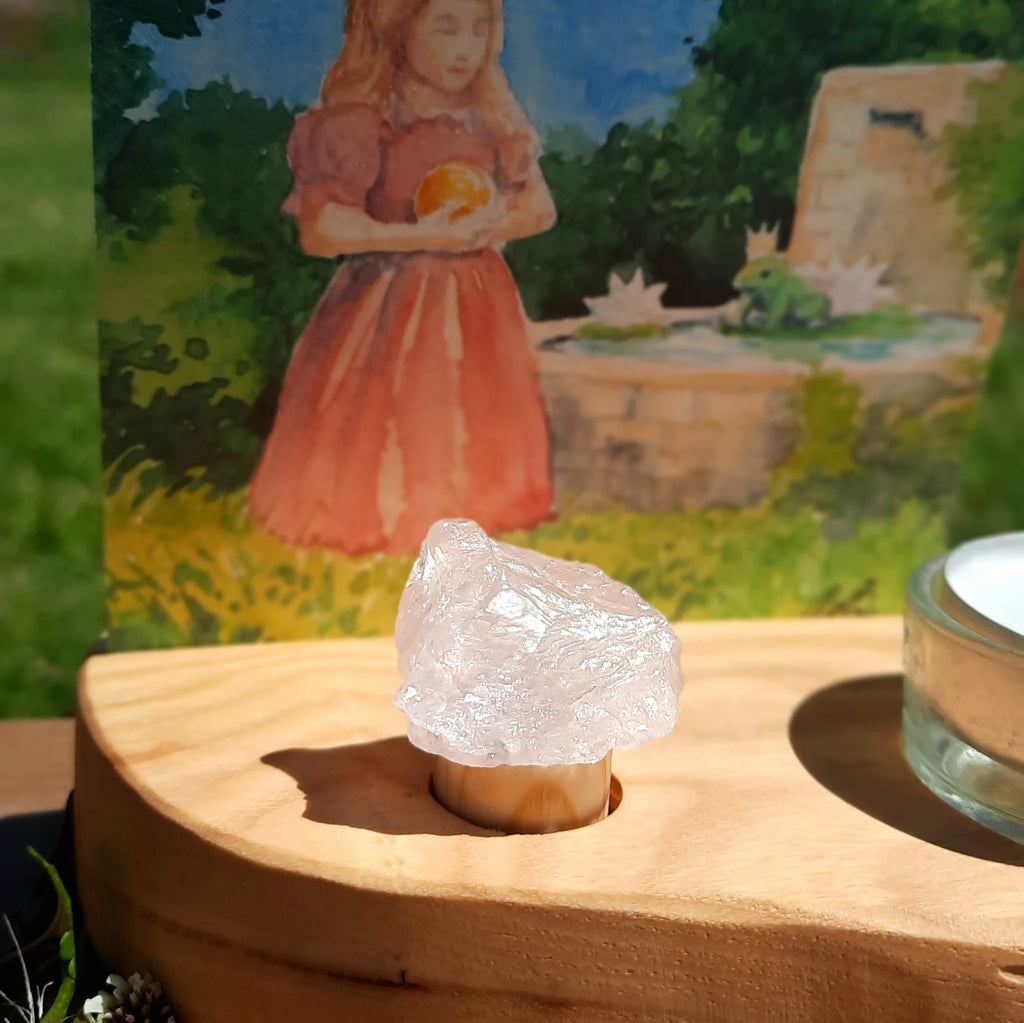 Rose Quartz Celebration Ring Ornament