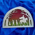Wooden Saint Martin Silhouette - Waldorf Window
