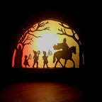 Wooden Saint Martin Silhouette - Waldorf Window