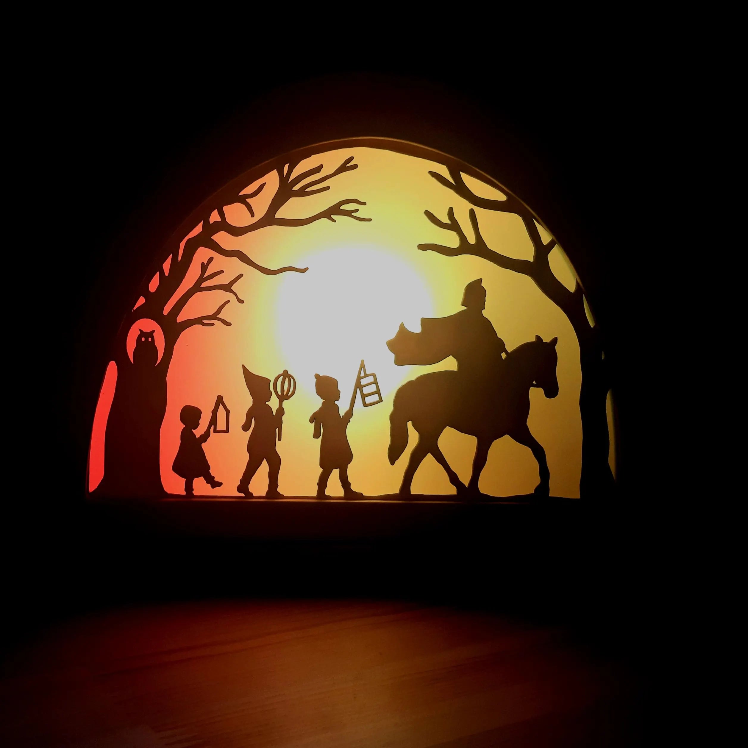 Wooden Saint Martin Silhouette - Waldorf Window