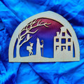 Wooden Saint Nicolas Silhouette - Waldorf Window