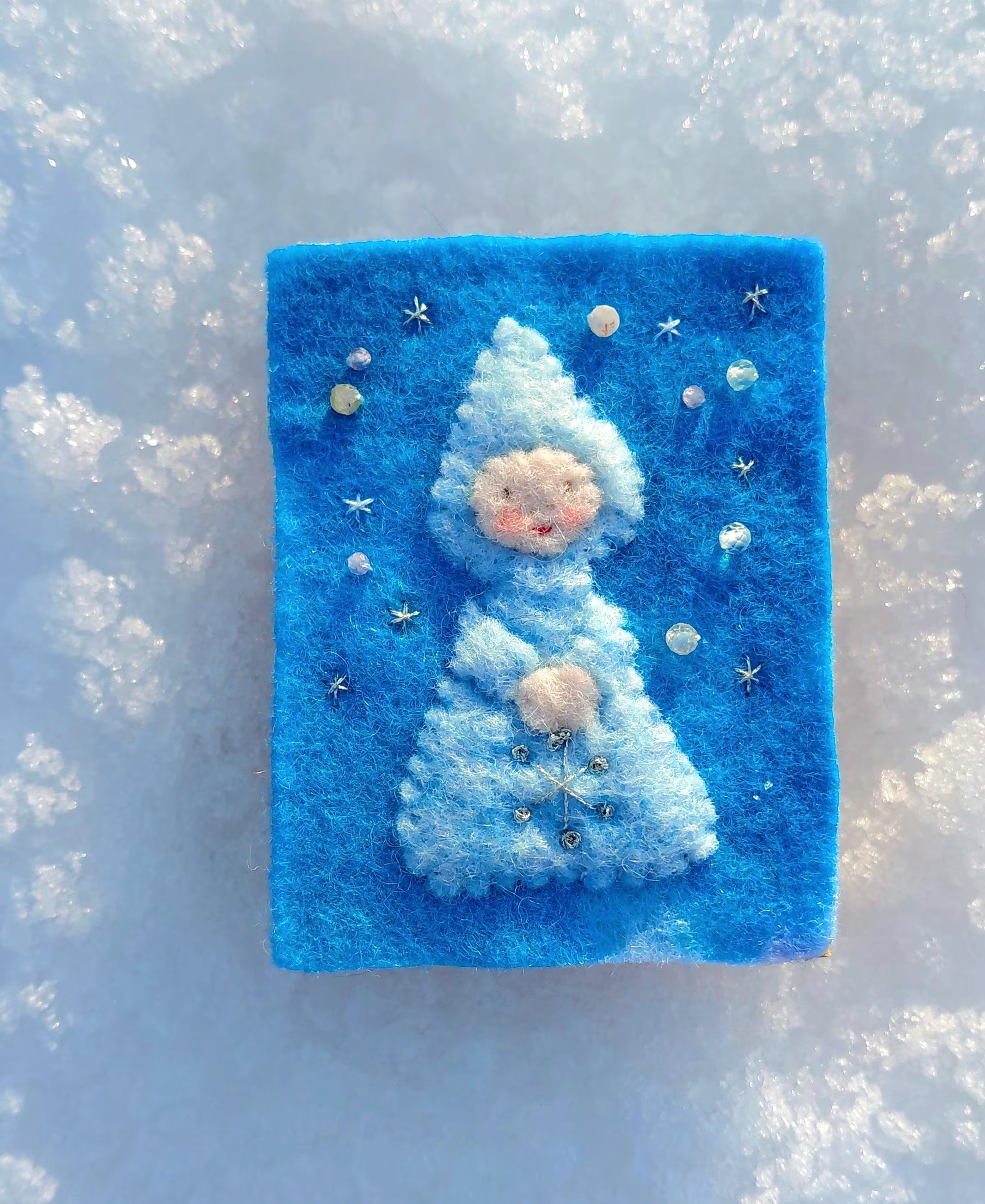 Winter Woolfelt Matchboxes