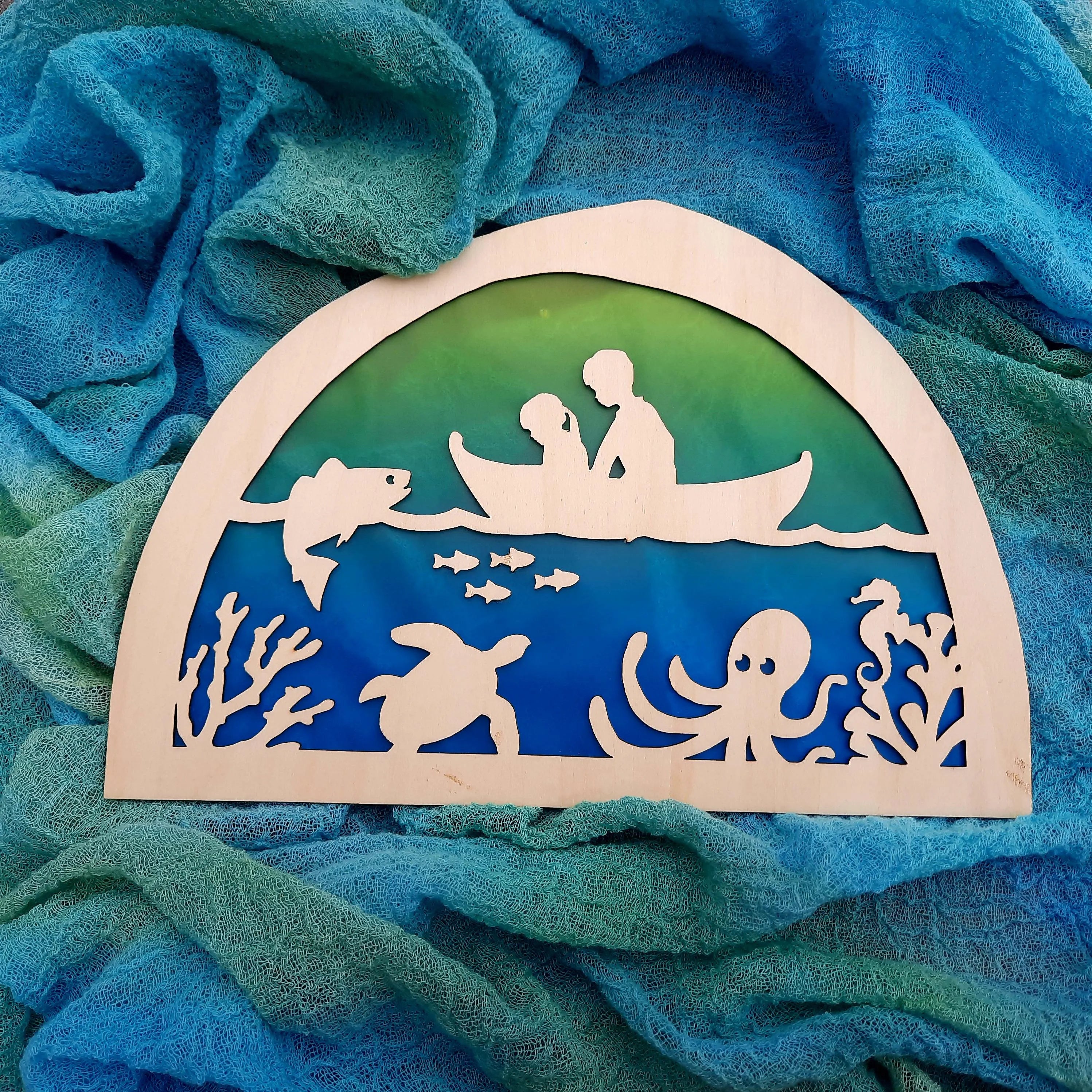 Wooden Underwater Silhouette - Waldorf Window
