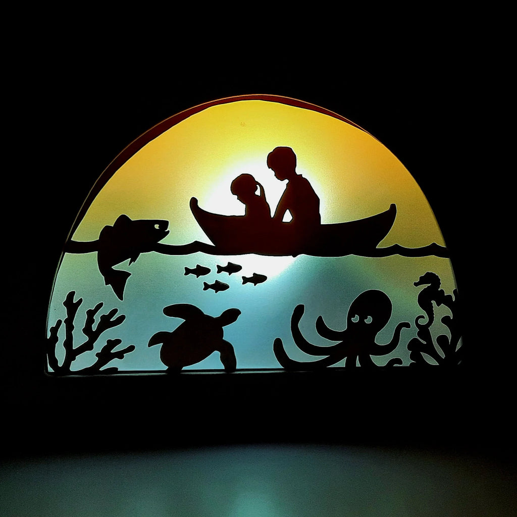 Wooden Underwater Silhouette - Waldorf Window