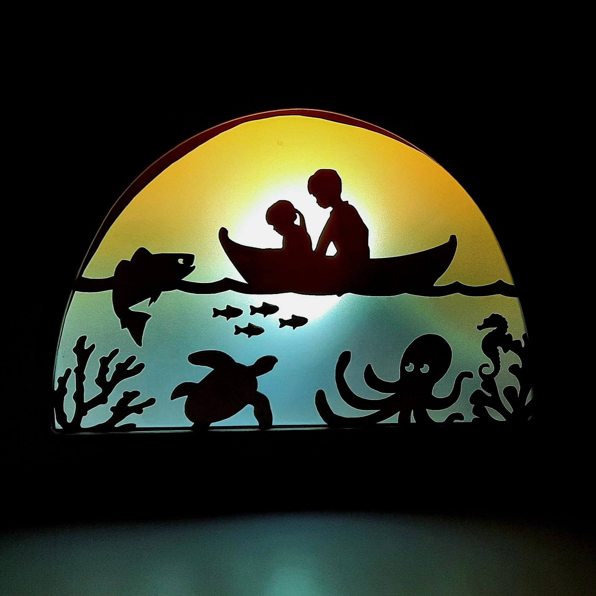 Wooden Underwater Silhouette - Waldorf Window