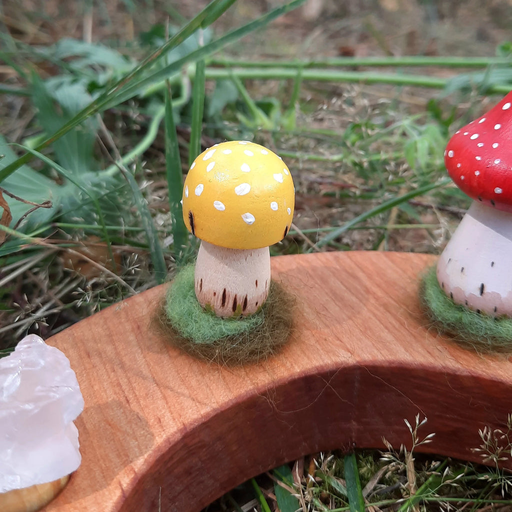 Yellow Fungi Celebration Ring Ornament
