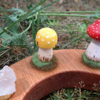 Yellow Fungi Celebration Ring Ornament