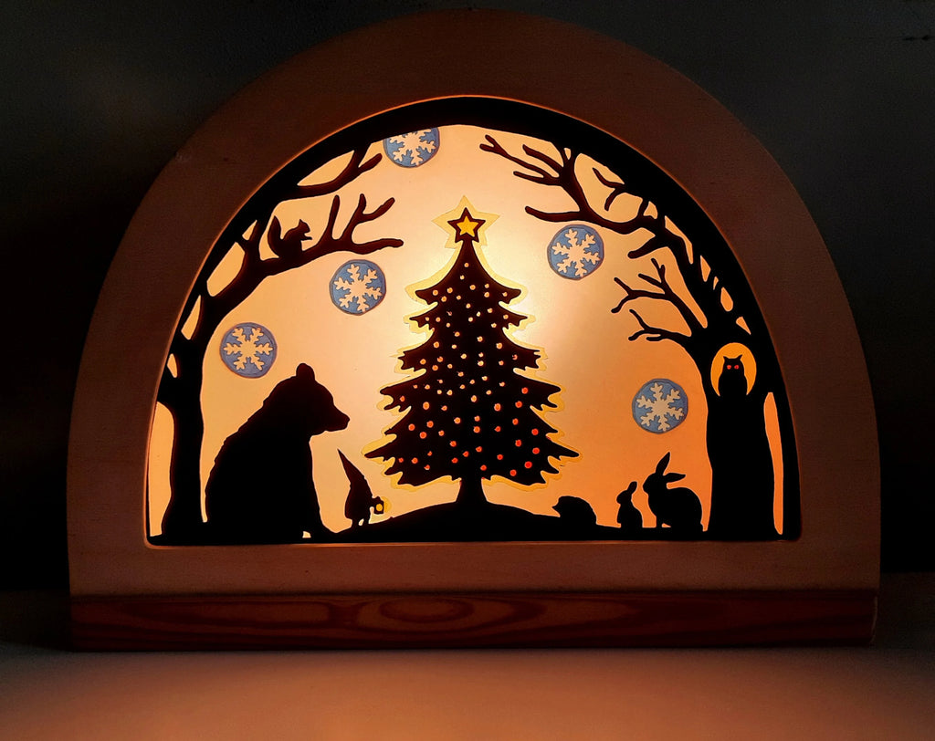 Christmas in the Forest Transparency template - digital download