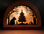 Christmas in the Forest Transparency template - digital download