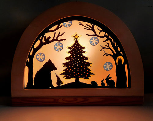 Christmas in the Forest Transparency template - digital download