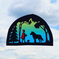 Little Red Riding Hood Transparency template - digital download