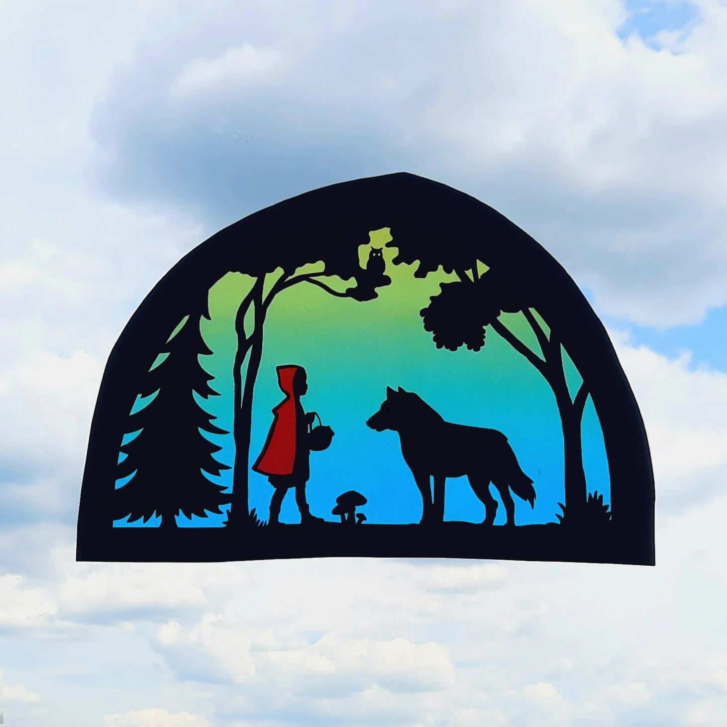 Little Red Riding Hood Transparency template - digital download