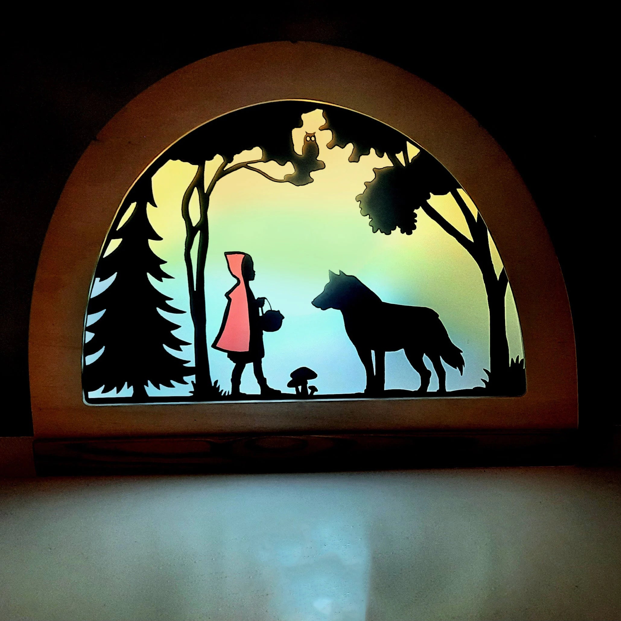 Little Red Riding Hood Transparency template - digital download