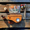 Candle and Postcard Holder - Alderwood