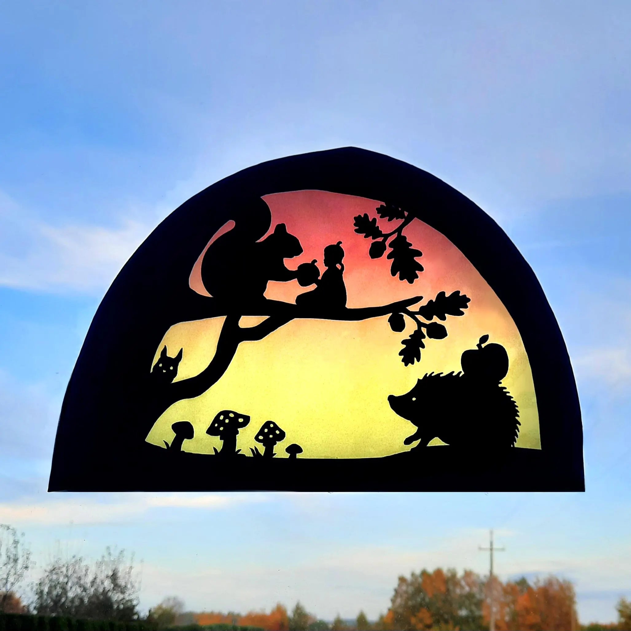 Acorn Gnome Transparency template - digital download