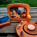 Round Candle Holder - Alderwood