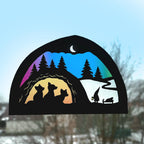 Tomte & Three Foxes Transparency template - digital download