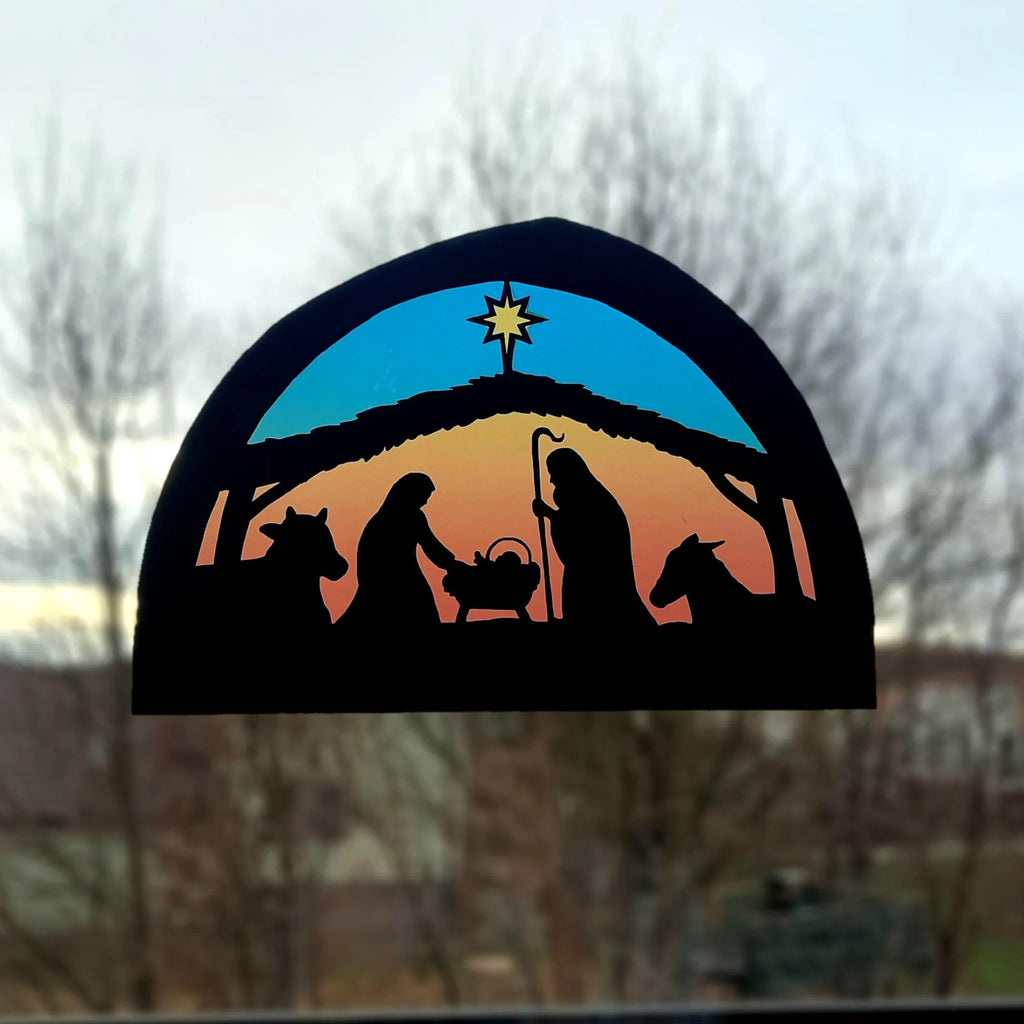 Nativity Transparency template - digital download
