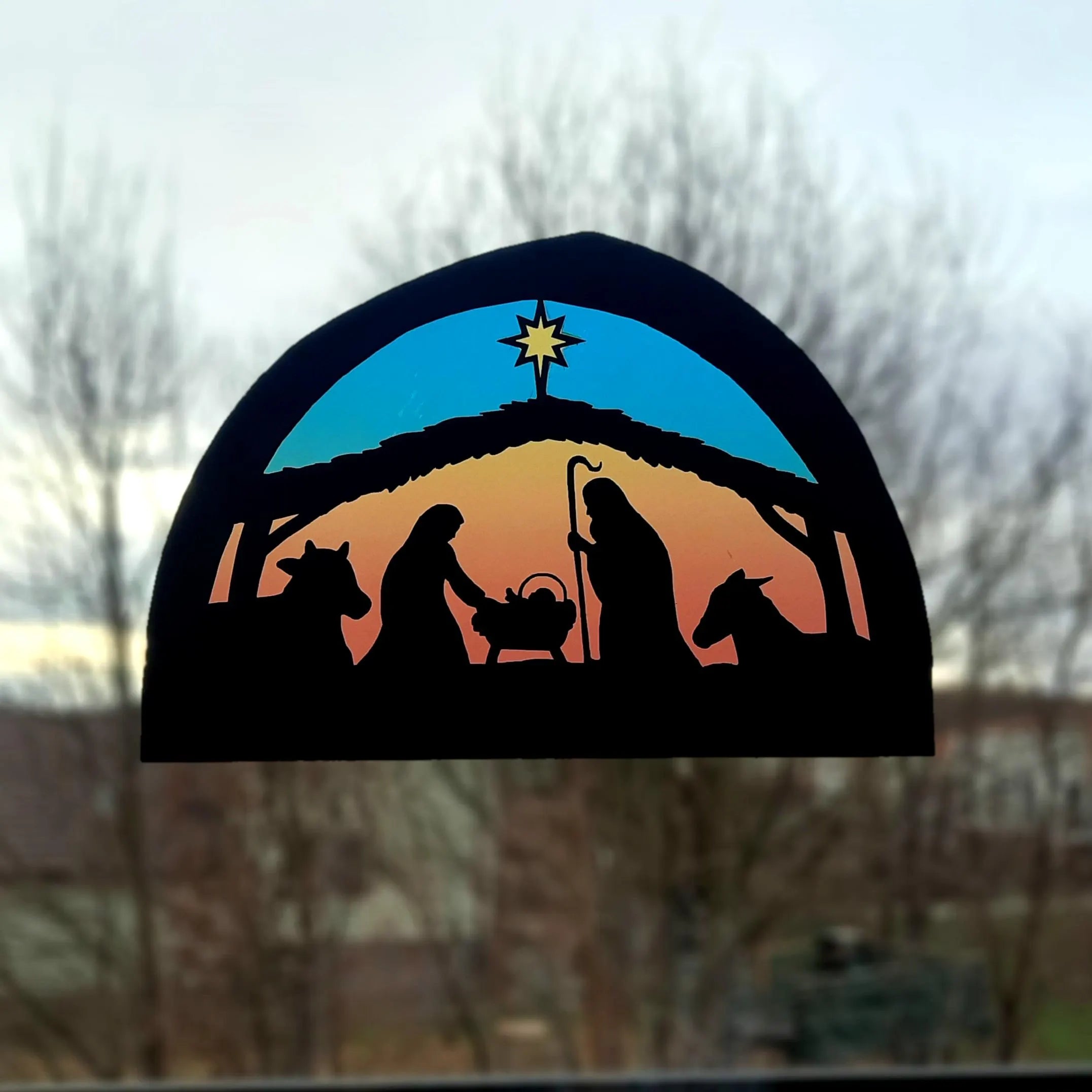 Nativity Transparency template - digital download