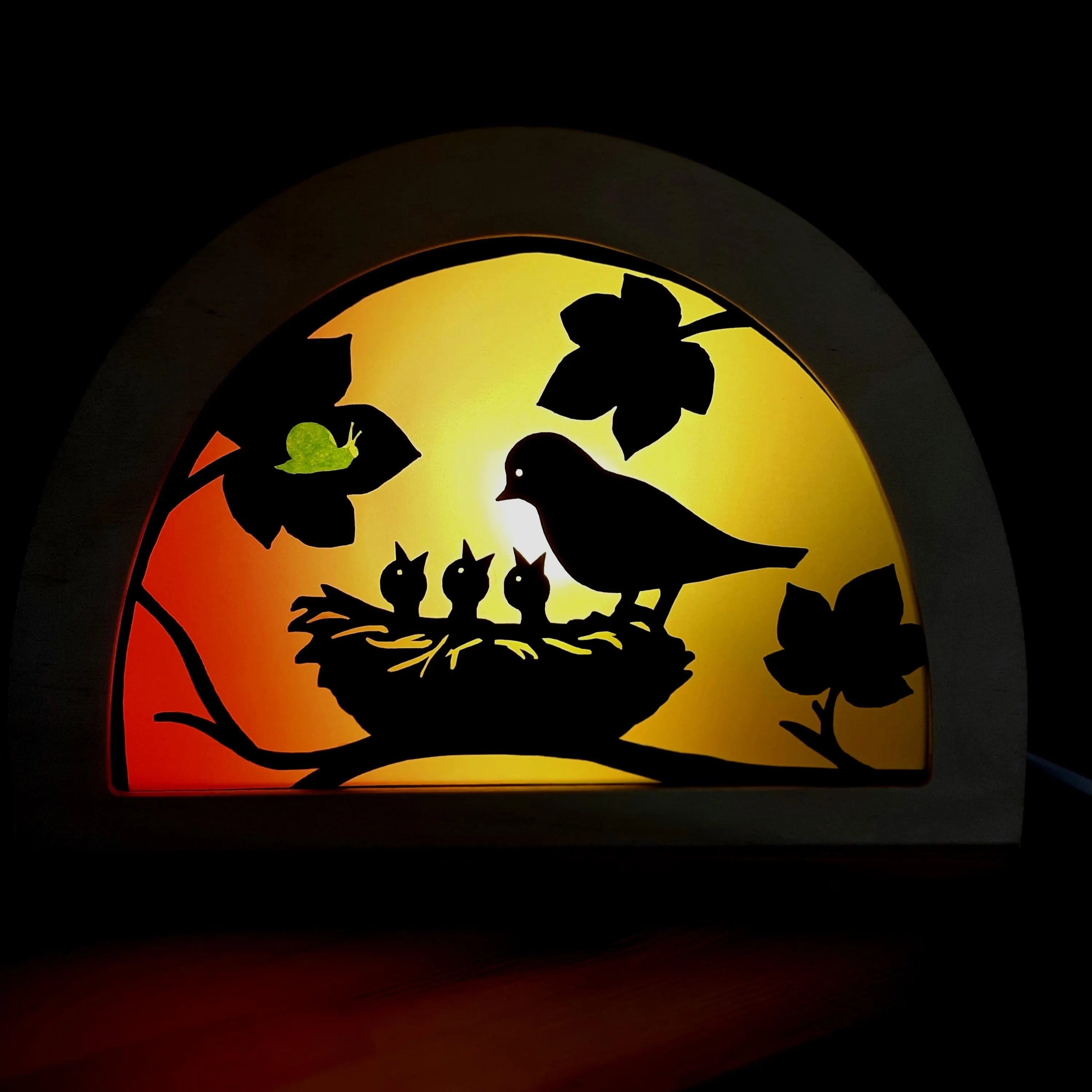 Bird's Nest Transparency template - digital download
