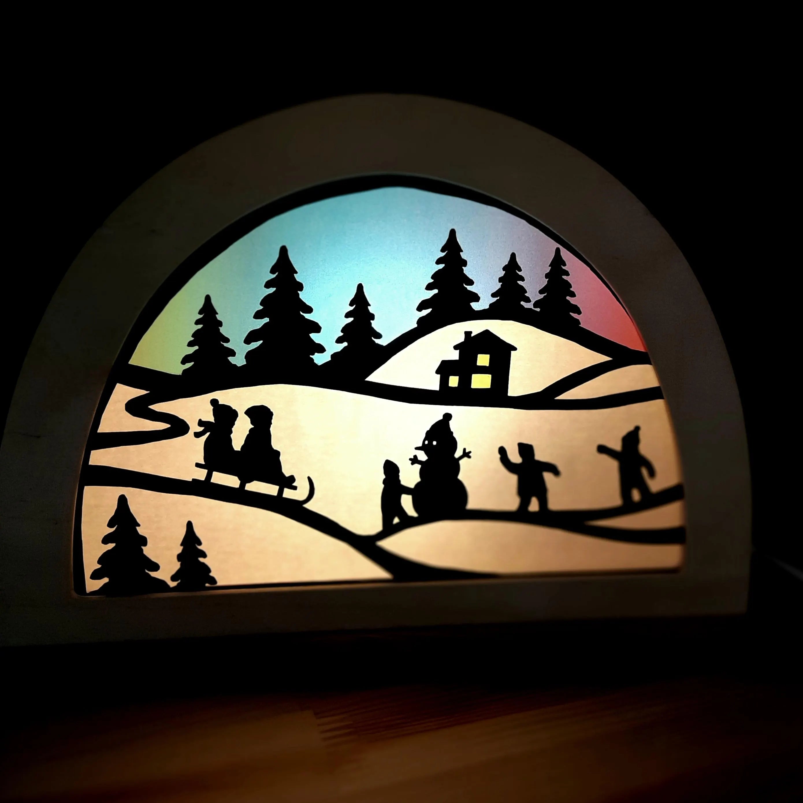 Snow Fun Transparency template - digital download