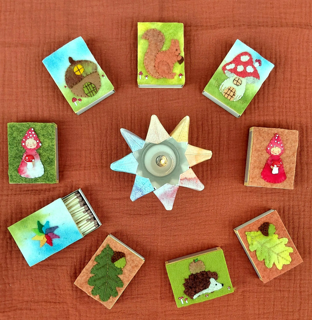 Autumn Woolfelt Matchboxes