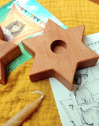 Star Candle Holder - Alderwood