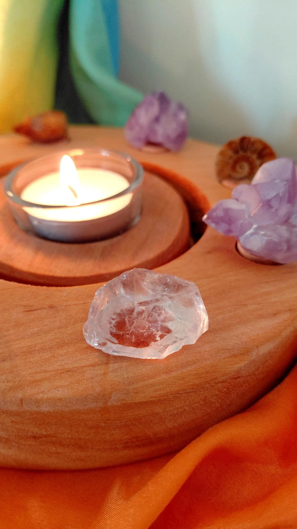 Mountain Crystal Celebration ring Ornament