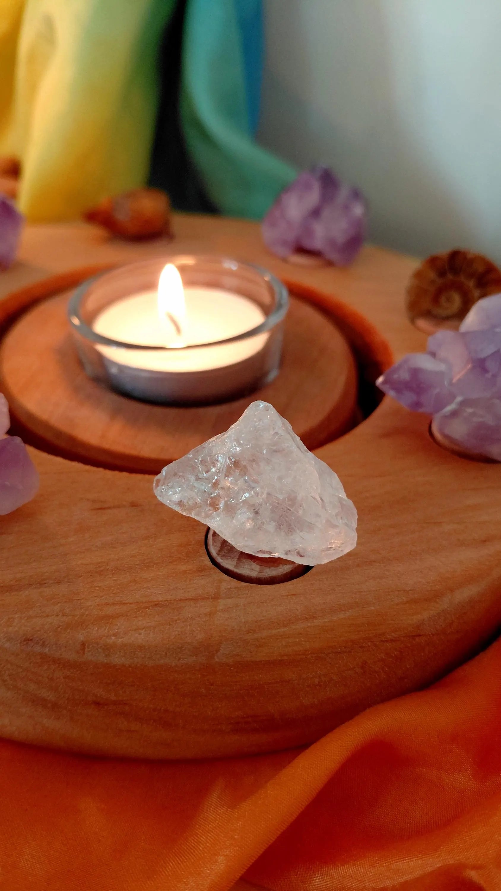 Mountain Crystal Celebration ring Ornament