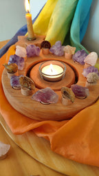 Mountain Crystal Celebration ring Ornament