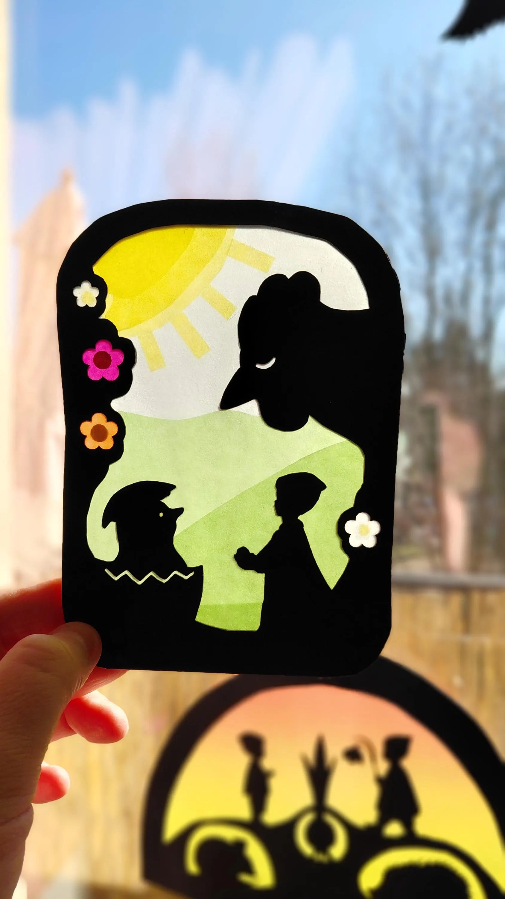 Hatching Chick Transparency template - digital download