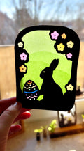 Easter Bunny Transparency template - digital download
