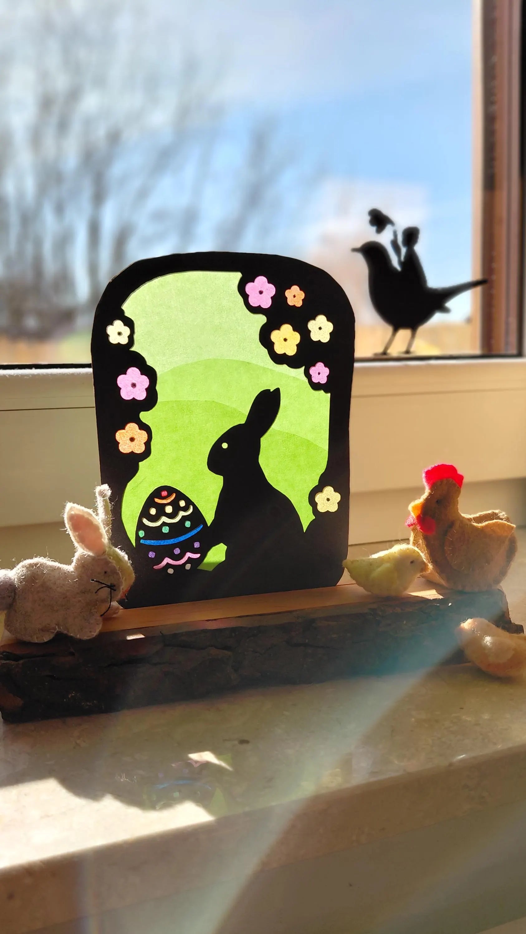 Easter Bunny Transparency template - digital download